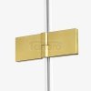 NEW TRENDY Kabina prysznicowa drzwi podwójne uchylne AVEXA GOLD BRUSHED 110x120x200 EXK-1888